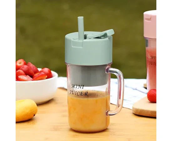 340ML WIRELESS JUICER CUP PORTABLE JUICE BLENDER MINI ICE CRUSHER HOME OUTDOOR OFFICE FRUIT MILKSHAKE VEGETABLE JUICE MAKER