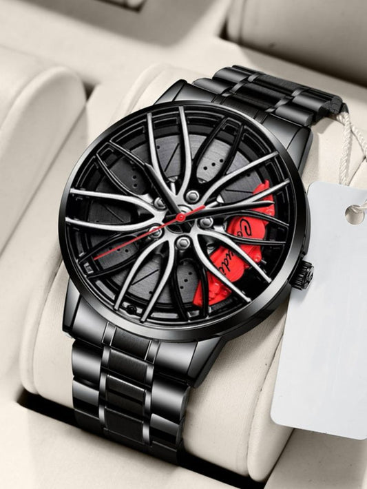 Car Watches For Men,Waterproof Stainless Steel