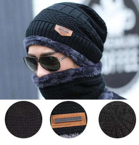 Winter Cap with Gloves Set – Warm, Stylish & Comfortable, Winter Caps for Men & Women