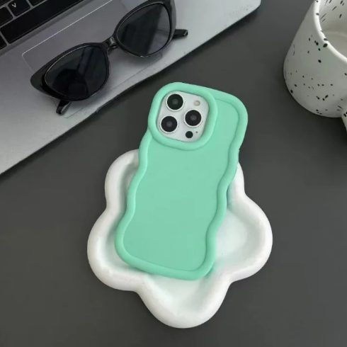 Wave Macaron Silicone Case for IPhone 11 12 13 14 15 Pro Max 6s 8 7 Plus XS Max XR SE