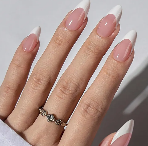 12 pcs french nails artificial nails nails for girls